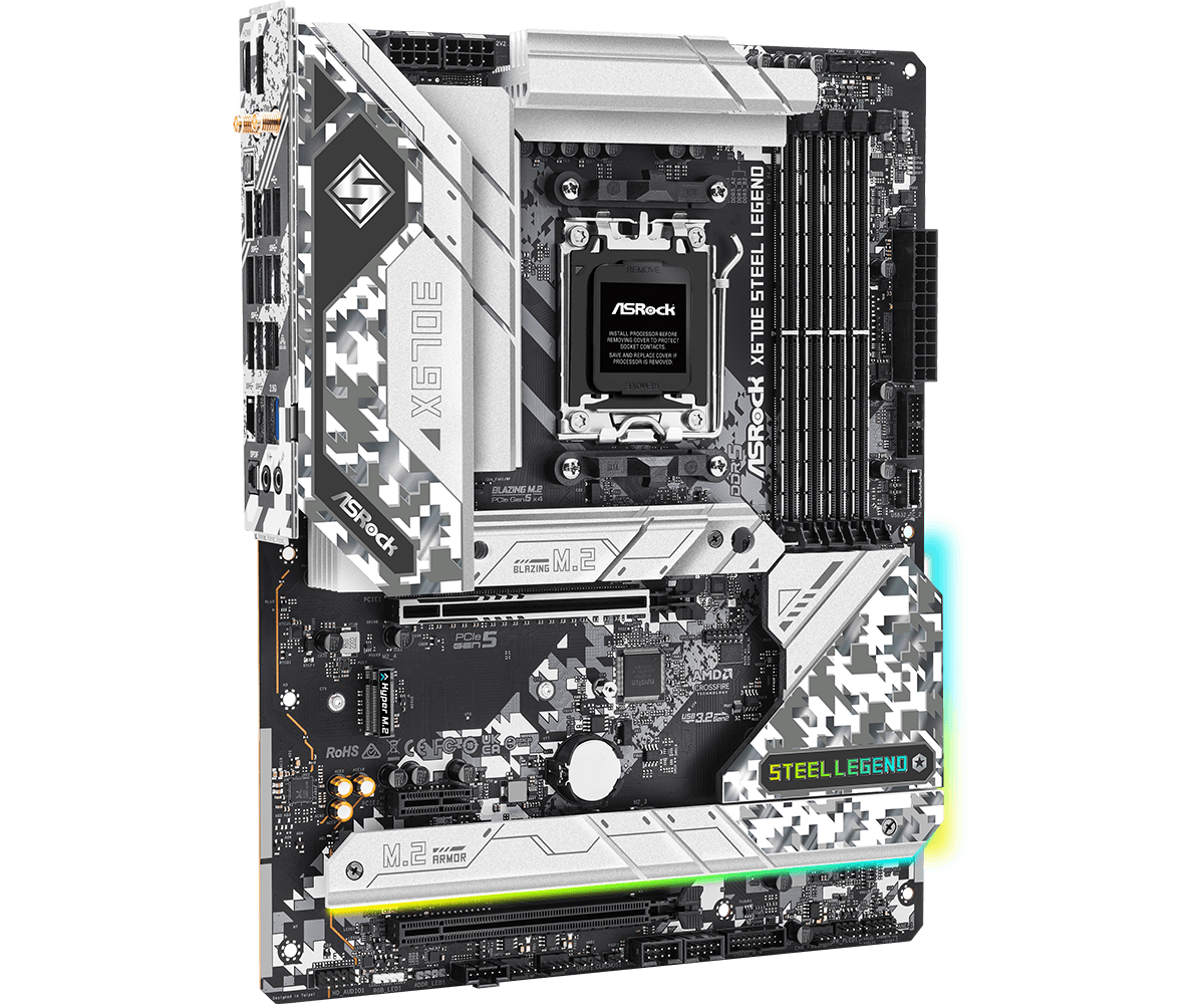 ASROCK X670E STEEL LEGEND X670 - X870E Atx Motherboard 评论和价格